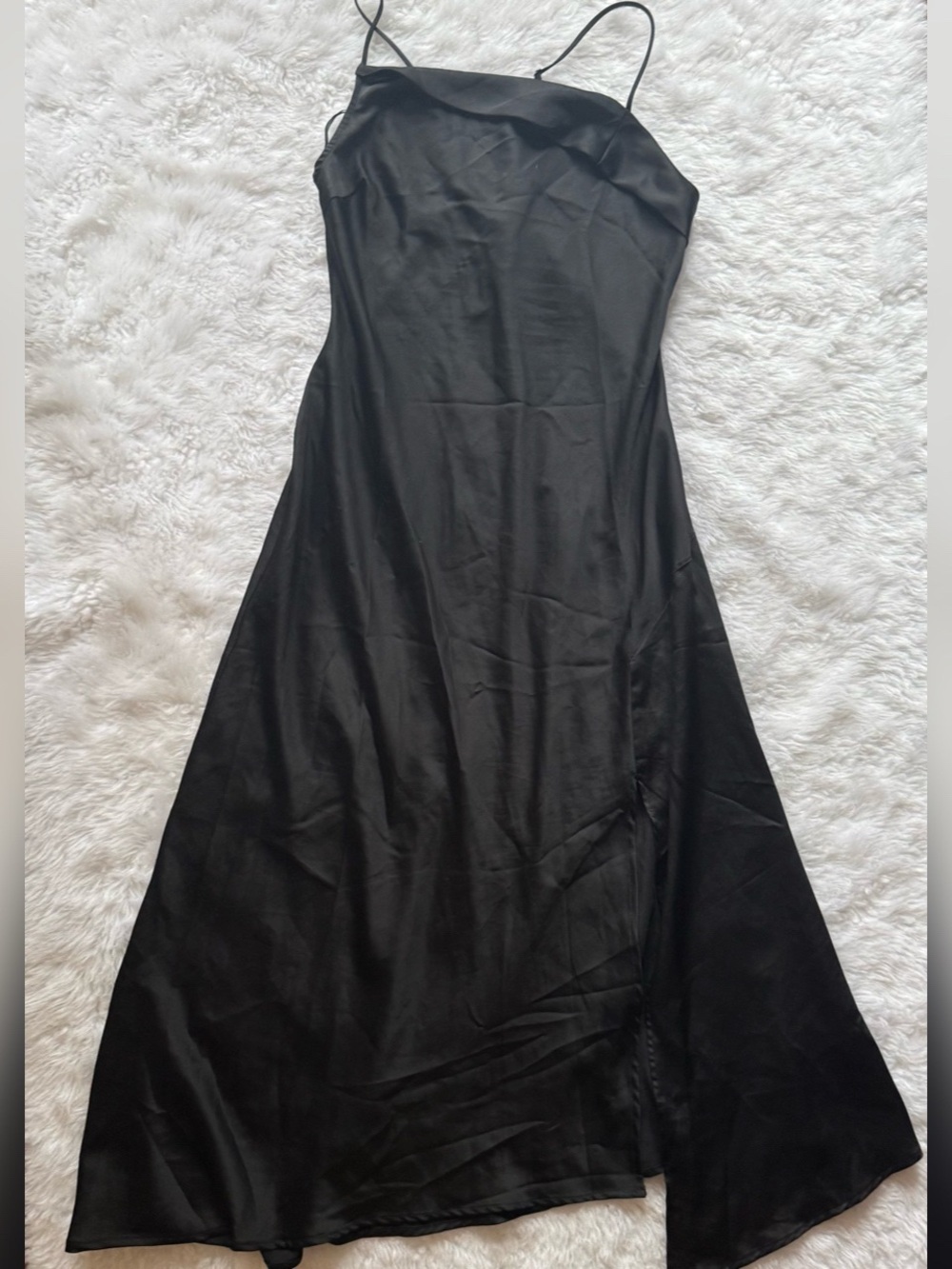 ASTR The Label Cowl Neck Slipdress in black - Picture 3 of 6